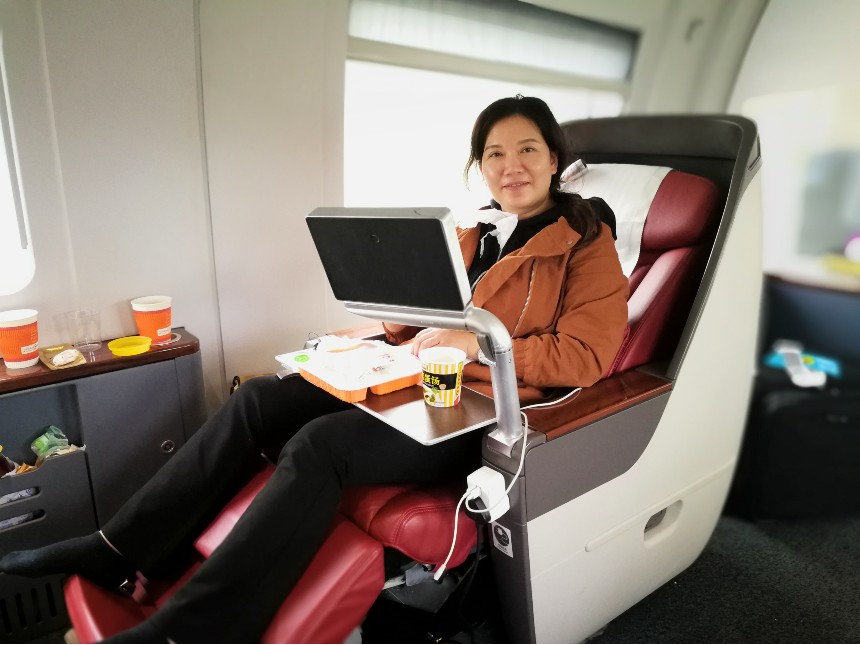 Liu Li on Business travel 