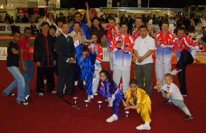 With Shaolin fighters